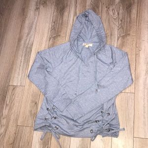MICHAEL Kors sz small light blue hoodie w/ bows